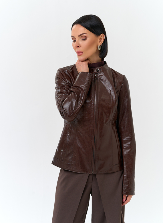 Женская куртка из натуральной кожи