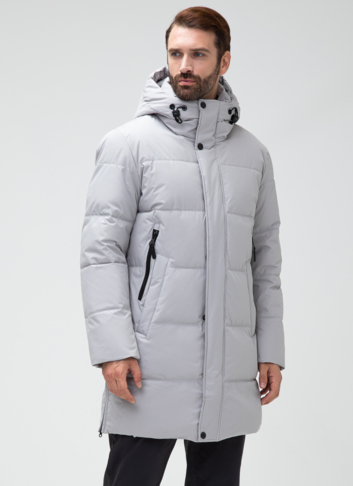 Мужской пуховик с капюшоном 