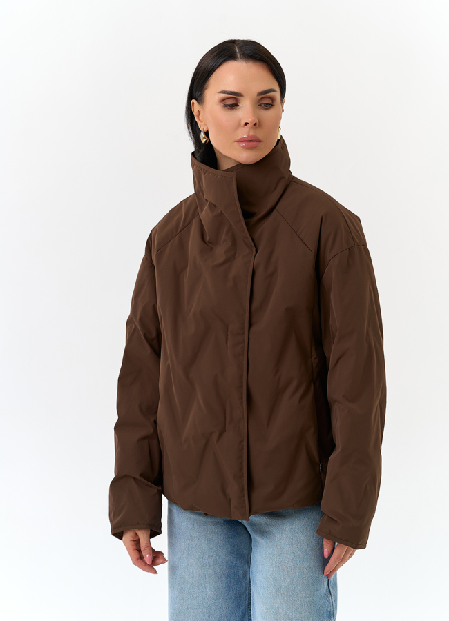 Женская куртка с воротником стойкой модель № 32835 универмаг малина