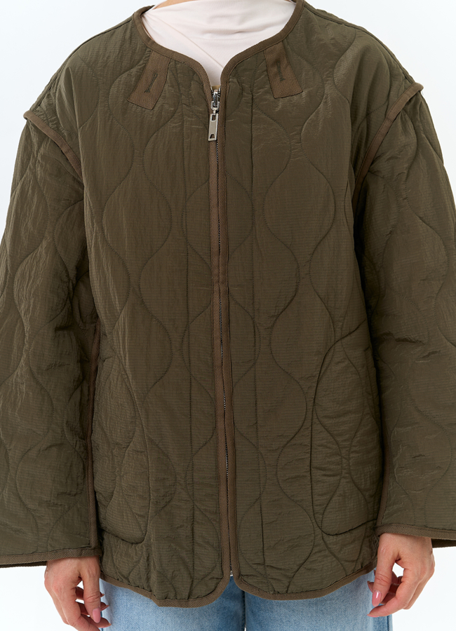 Женская двухсторонняя куртка модель № 32830 универмаг малина