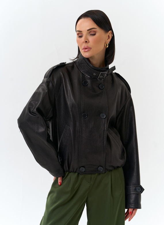 Женская куртка из натуральной кожи