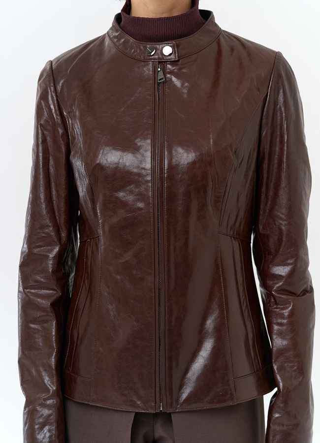 Женская куртка из натуральной кожи модель № 32741 универмаг малина