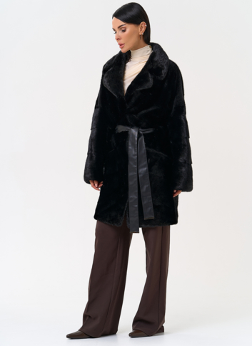 Шуба с английским воротником