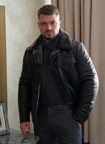 Мужская куртка из натуральной кожи