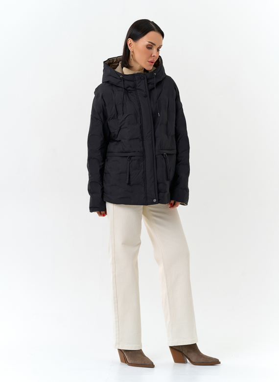 Женская двухсторонняя куртка с капюшоном