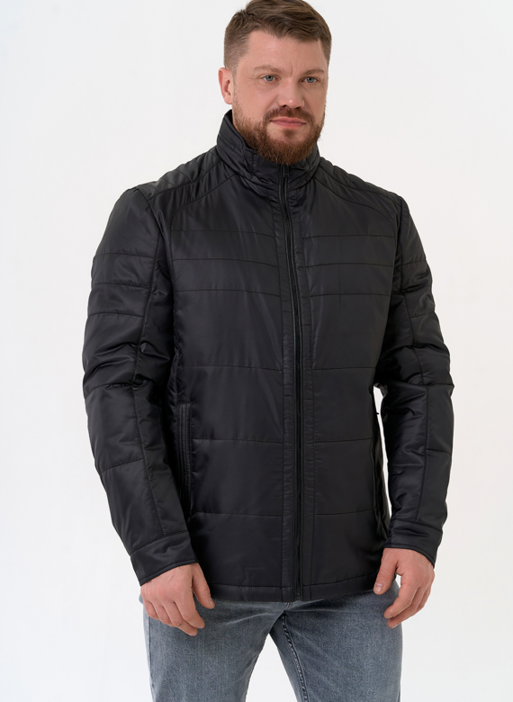 Мужская куртка с воротником стойкой