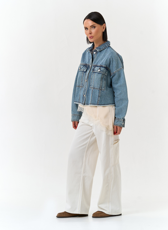 Женская джинсовая куртка