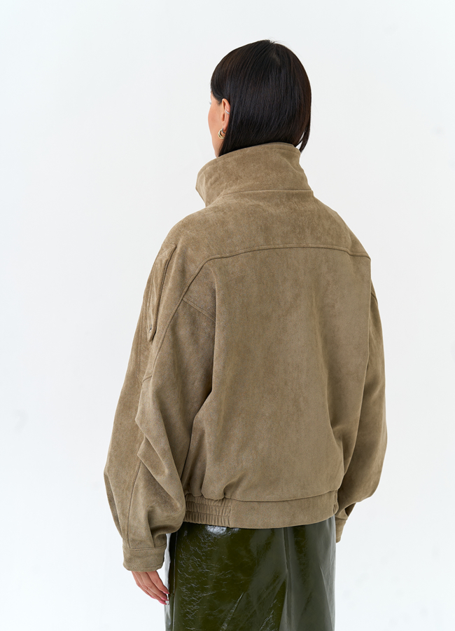 фото Женская куртка из эко замши модель № 33152