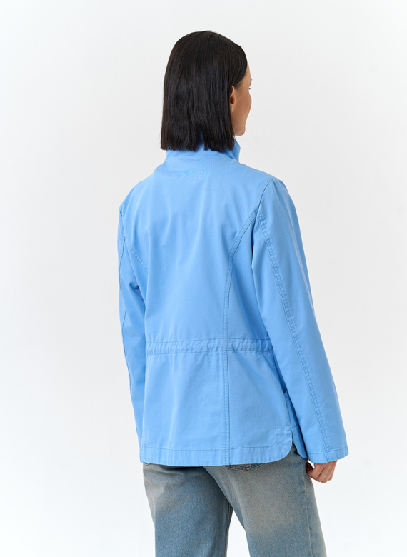 Женская ветровка с воротником стойкой