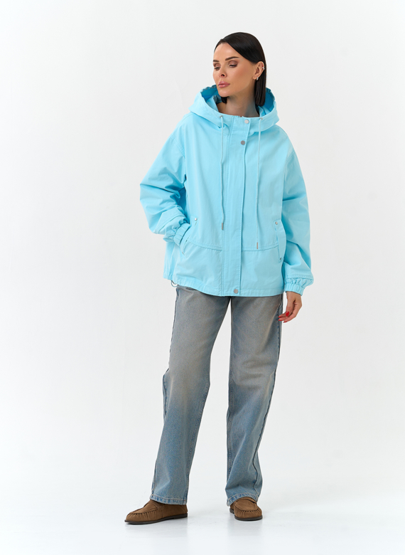 Женская ветровка с капюшоном 