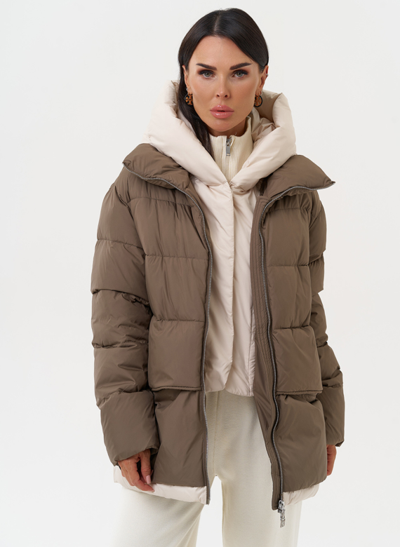 Женская зимняя куртка с капюшоном