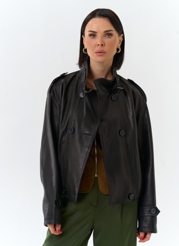 Женская куртка из натуральной кожи