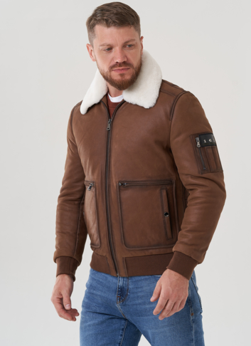 Мужская куртка из натуральной кожи 