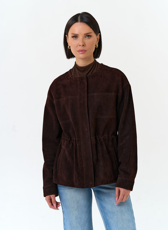 Жакет из натуральной замши