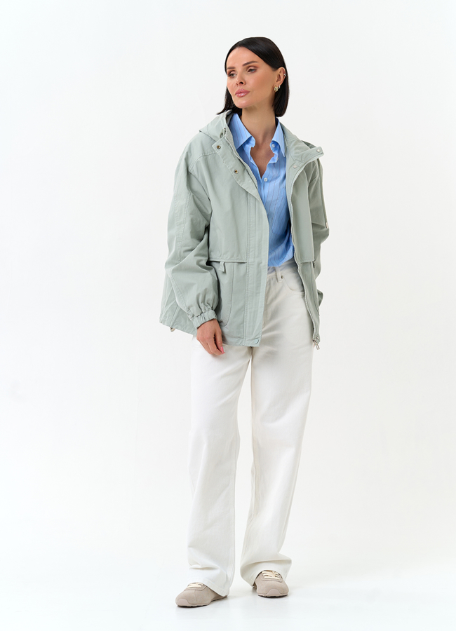 Женская ветровка с капюшоном модель № 33119 в рассрочку