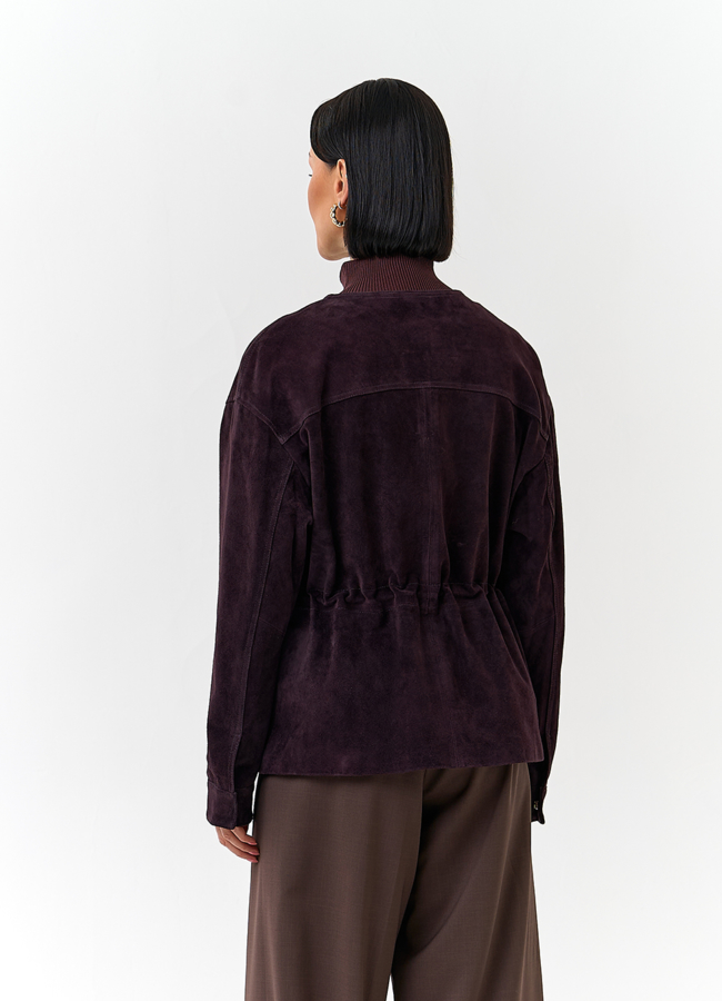 фото Жакет из натуральной замши модель № 32732