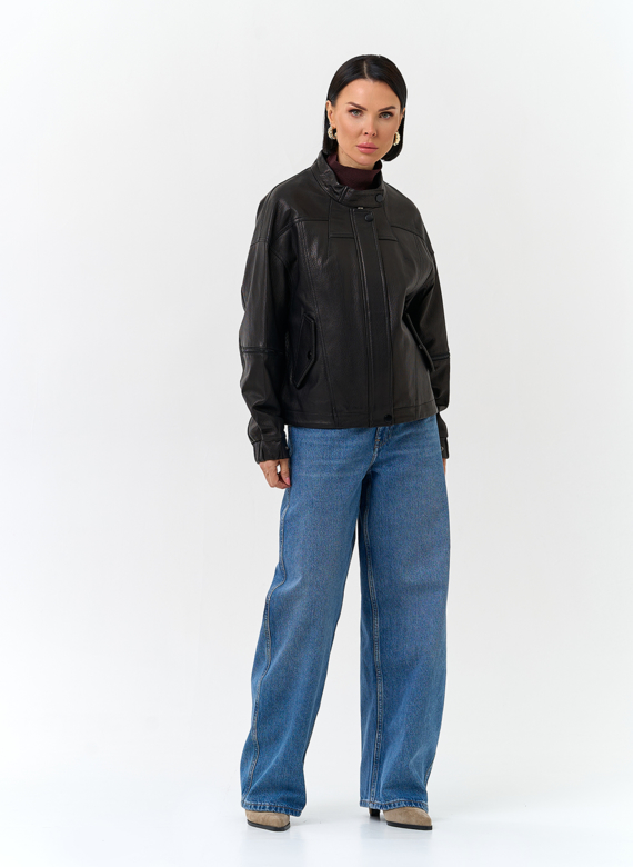 Женская куртка из натуральной кожи