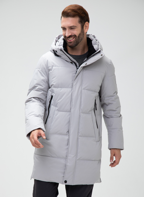 Мужской пуховик с капюшоном 