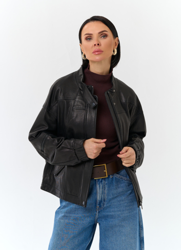 Женская куртка из натуральной кожи