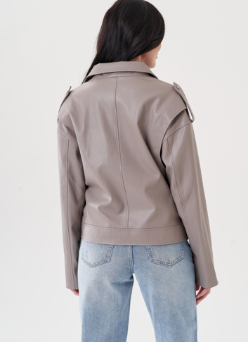 Женская куртка косуха из эко кожи 