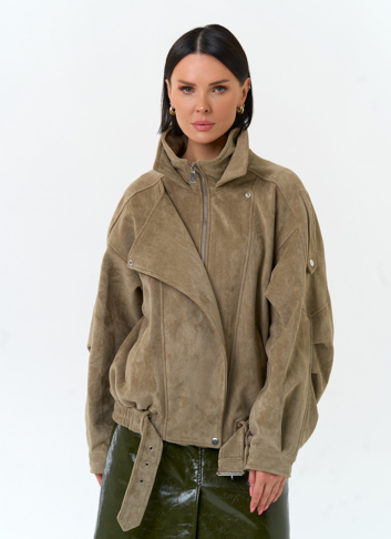 Женская куртка из эко замши