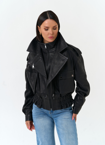 Женская куртка из натуральной кожи