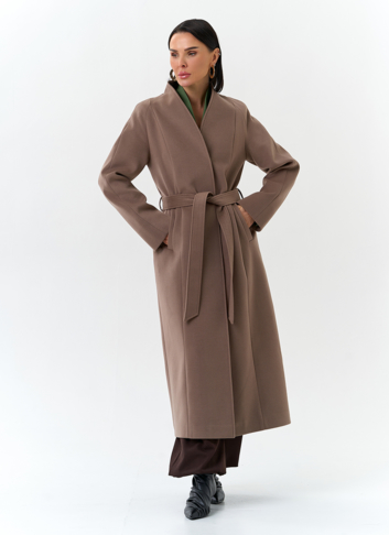 Женское пальто с поясом Женское пальто с поясом